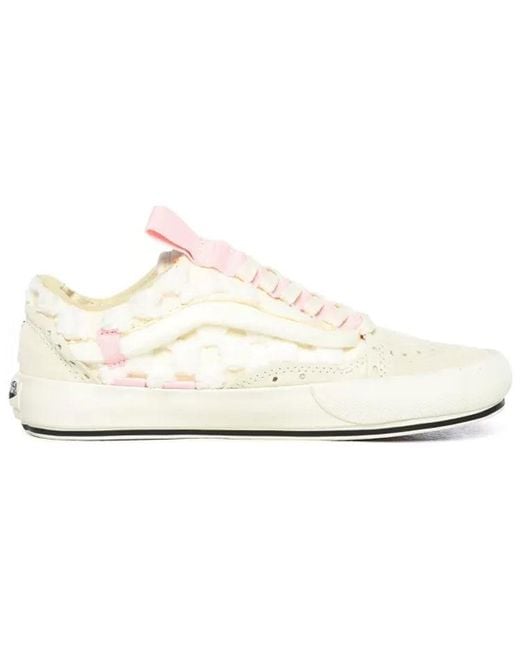 Vans White Old Skool Cap 'Chenille Check' for men