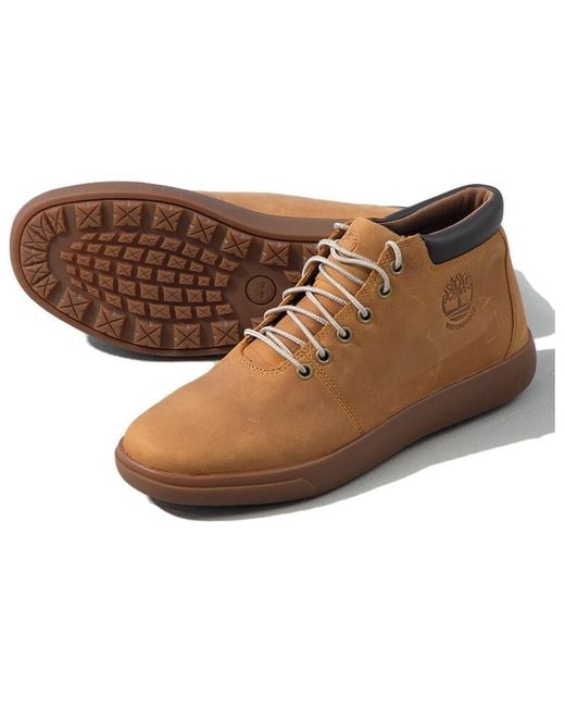 Timberland Brown Ashwood Park Mid Waterproof Leather Chukka Boots for men