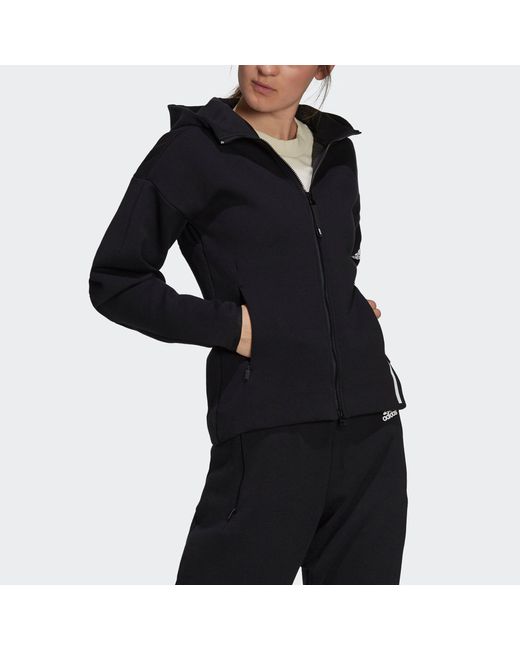 Adidas Black (Wmns) Z.N.E. Sportswear Hoodie