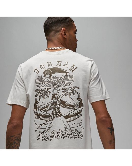 Nike White Artist Series By Umar Rashid T-Shirt Asia Sizing 'Sail' for men