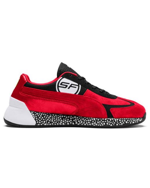 PUMA Scuderia Ferrari Speed Hybrid Sneakers Red/black/white for Men | Lyst
