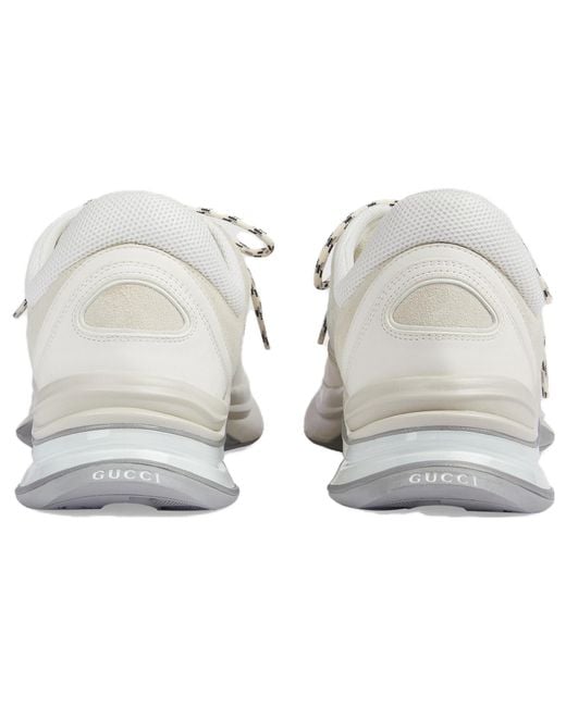 Gucci White Run Sneaker Suede' for men
