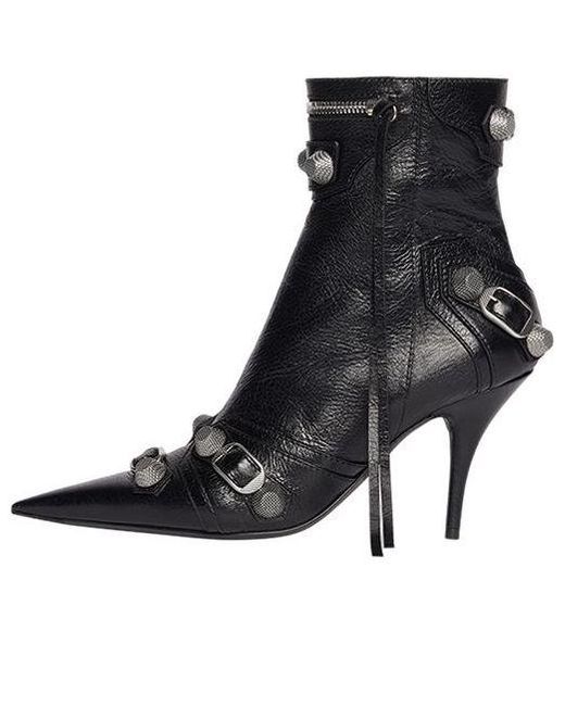 Balenciaga Black (Wmns) Cagole 90Mm Booties Arena Lambskin'