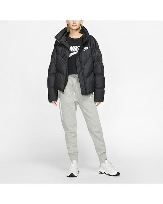 Nike Black (Wmns) Sportswear Windpuffer Therma-Fit Loose Puffer Jacket