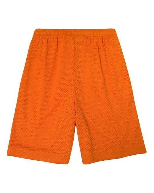 Drew House Orange Mesh Shorts for men