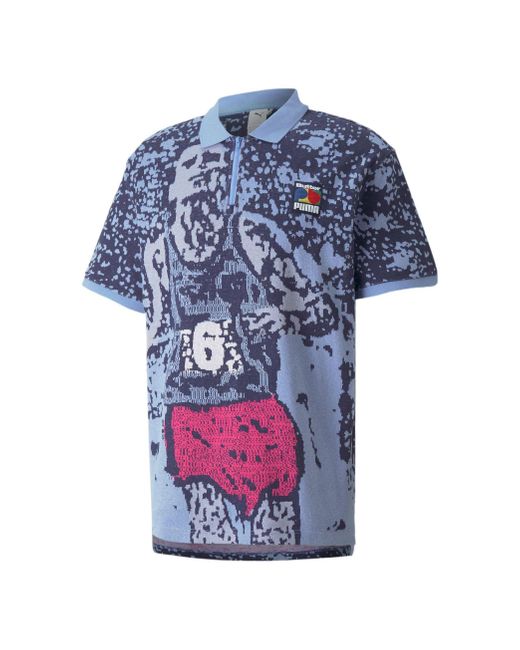 PUMA Blue X Butter Goods Polo Shirt for men