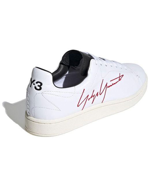 Adidas White Y-3 Yohji Court Shoes for men