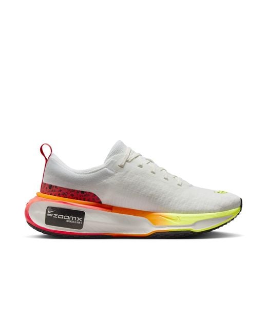 Nike White Zoomx Invincible Run 3 Bright Crimson' for men