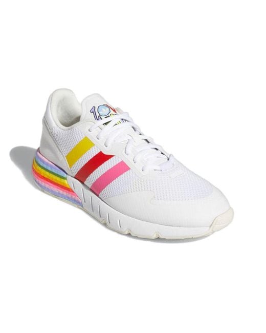 Adidas White Zx 1K Boost 'Pride' for men