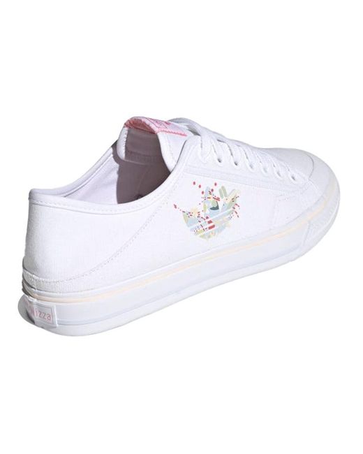 Adidas White Collapsible Nizza Lo Halo Amber' for men