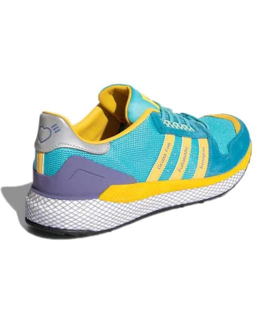 Adidas Blue Human Made X Questar 'Light Aqua' for men