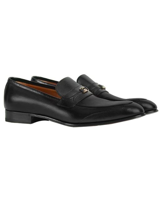 Gucci Black Loafer With Interlocking G for men