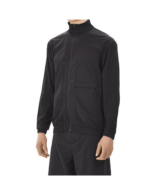 Adidas Blue Y-3 Trvl Stretch Jacket Stand Collar Casual Zipper Long Sleeves for men