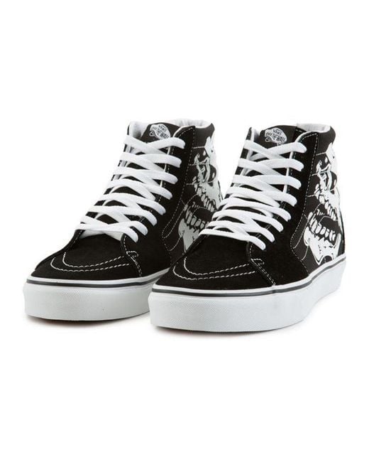 Vans Black Sk8-Hi 'Tm Glow Skulls' for men