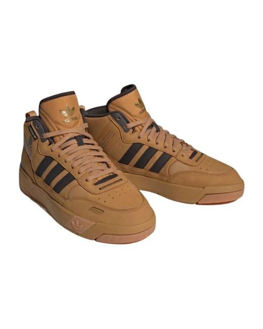 Adidas Brown Originals Skate Shoes for men