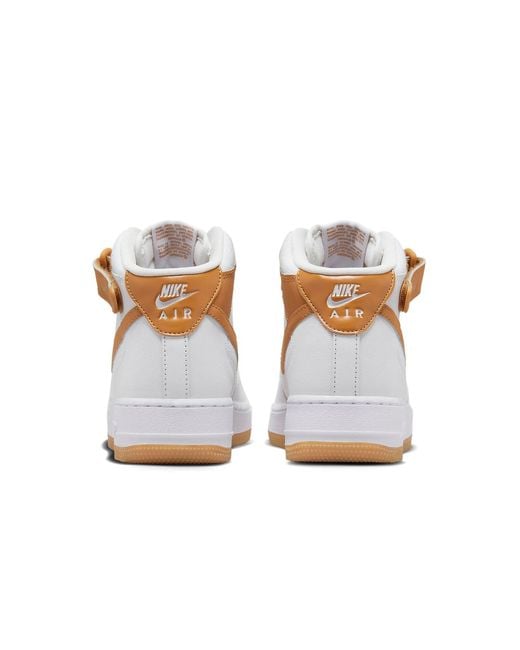 Nike White (Wmns) Air Force 1 Mid 'Desert Ochre'