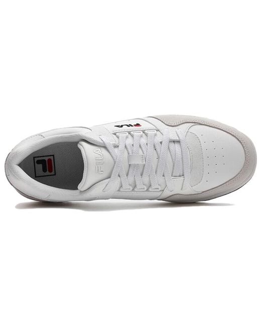 Fila White Arcade Low Skate Shoes for men