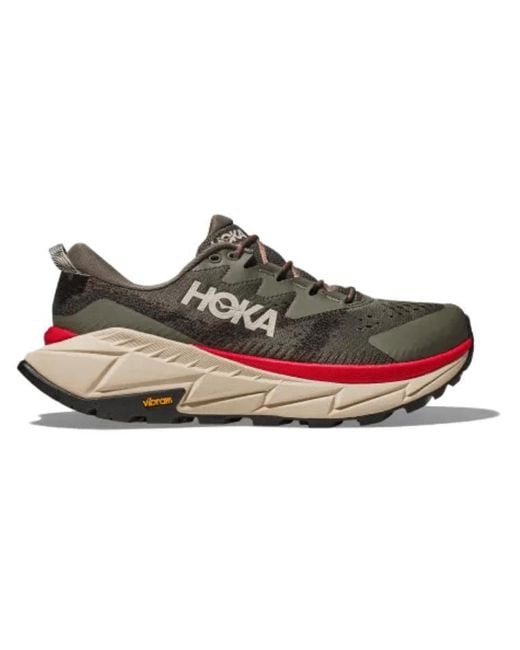 Hoka One One Brown Skyline Float X 'Slate Oat Milk' for men