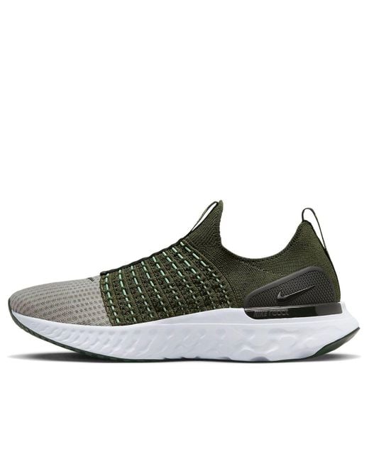 Nike Brown React Phantom Run Flyknit 2 'Rough Sequoia' for men