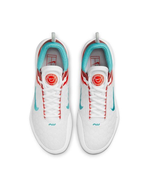 Nike White Zoom Court Next Hard Court Tennis Shoes for men