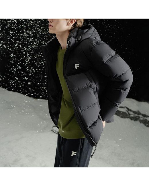 Fila Black Down Jacket for men