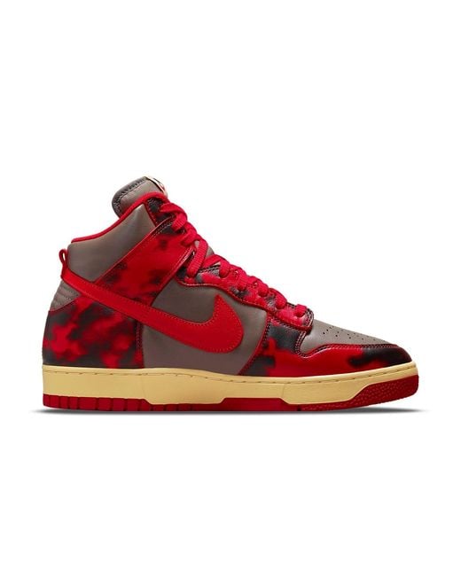 Nike Red Dunk High 1985 'Acid Wash' for men