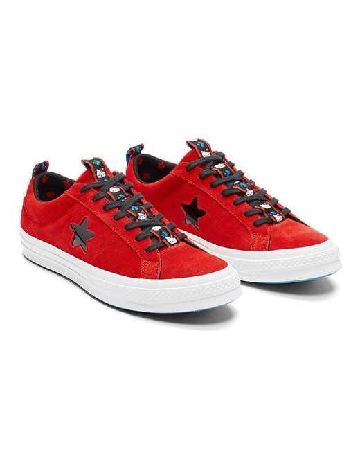 Converse Red Hello Kitty X One Star Low Top for men