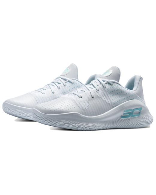 Under Armour Blue Curry 4 Low Flotro 'April Showers' for men