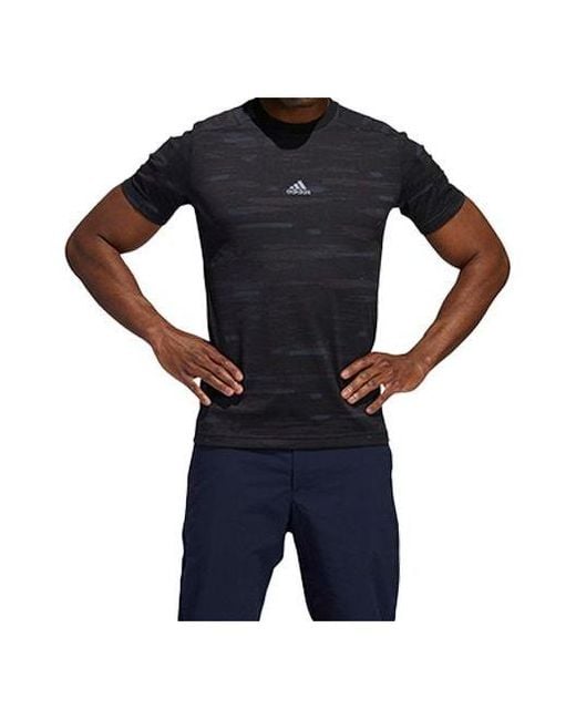 Adidas Black Jaq Printing Short Sleeve T-Shirt for men