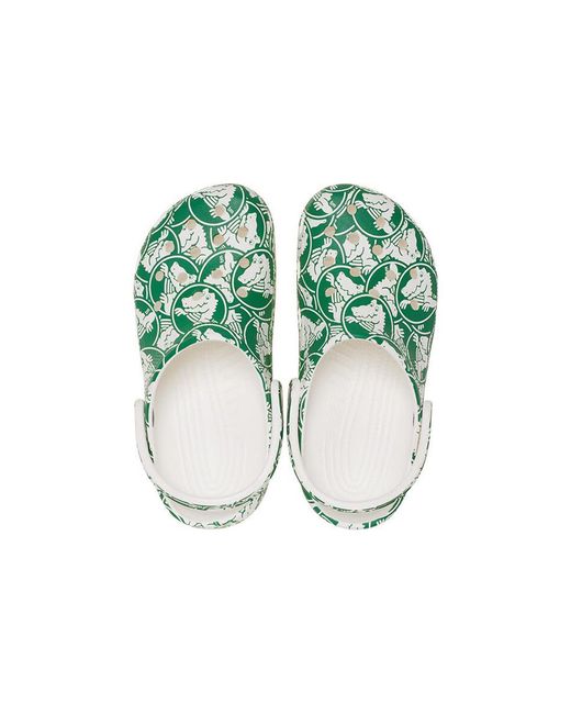 CROCSTM Green Classic Duke Print Clogs for men