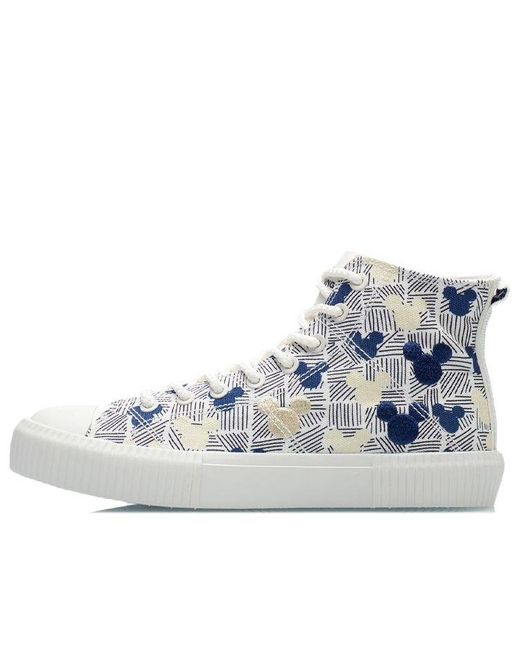 Li-ning Blue (Wmns) X Disney Canvas Hi Shoes