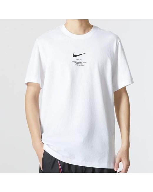 Nike White Sportswear Nsw Tee Big Swoosh Logot for men