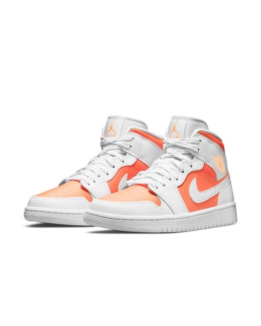 Nike White (Wmns) 1 Mid Se 'Bright Citrus'