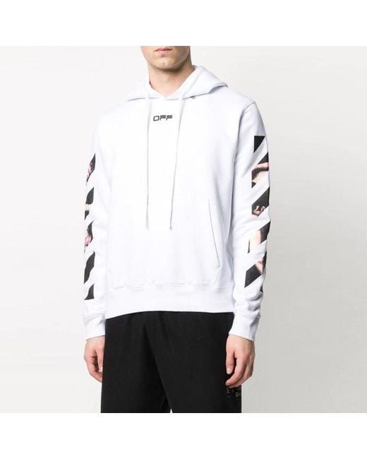 Off-White c/o Virgil Abloh Blue Ss20 Caravaggio Arrow Back Arrows Sketch Logo Normal Fit Sweater for men
