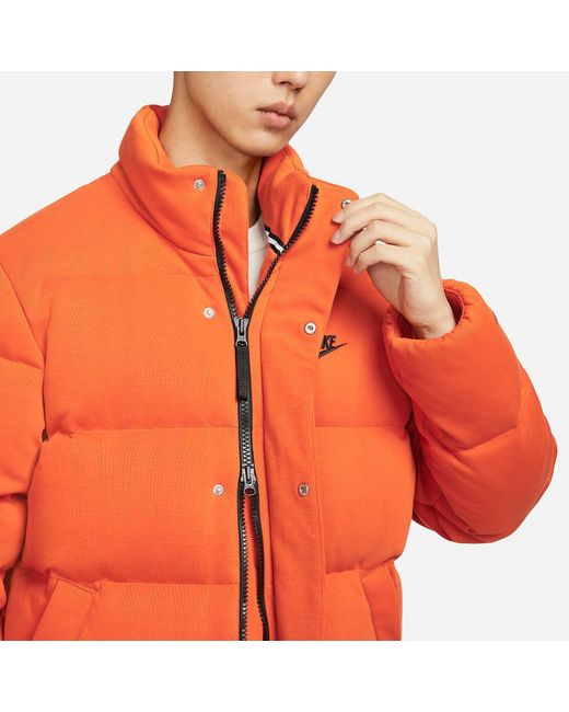 Nike Orange Sportswear Oversized Padded Jacket for men