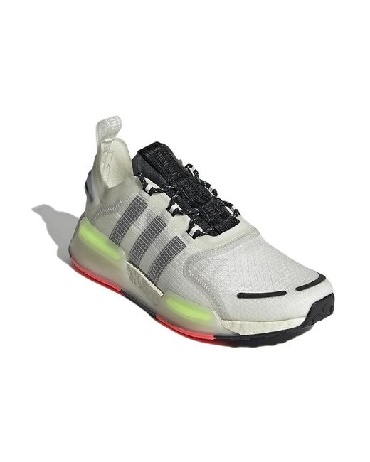 Adidas Mens Nmd V3 Lace Up Sneakers Shoes Casual - White, White, 5 for men