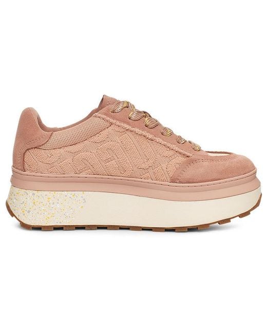 Ugg Natural (Wmns) Marin Lace Logo Sneaker 'Arroya'