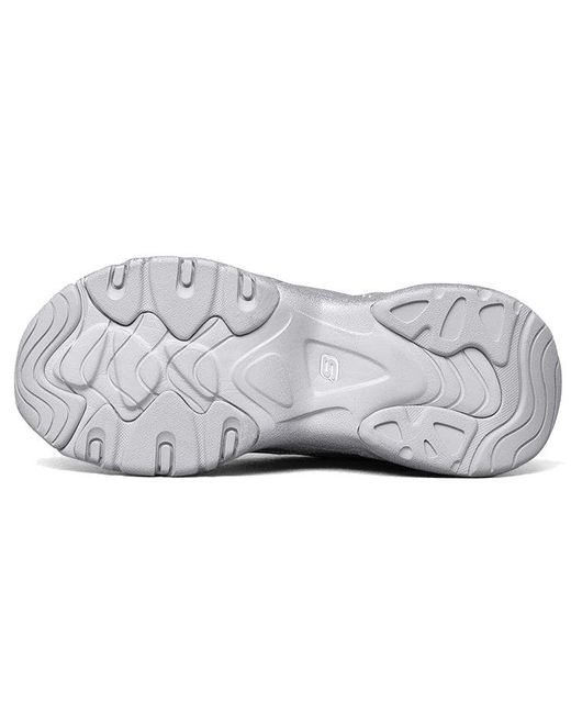 Skechers White (Wmns) D Lites 3.0 Low-Top Sneakers