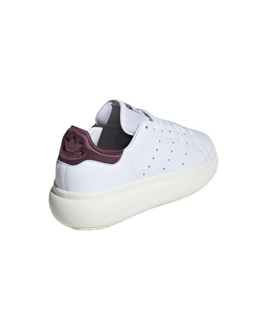 Adidas White (Wmns) Stan Smith Pf Burgundy'