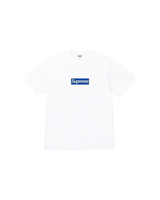 Supreme White Fw23 Box Logo T-Shirt for men