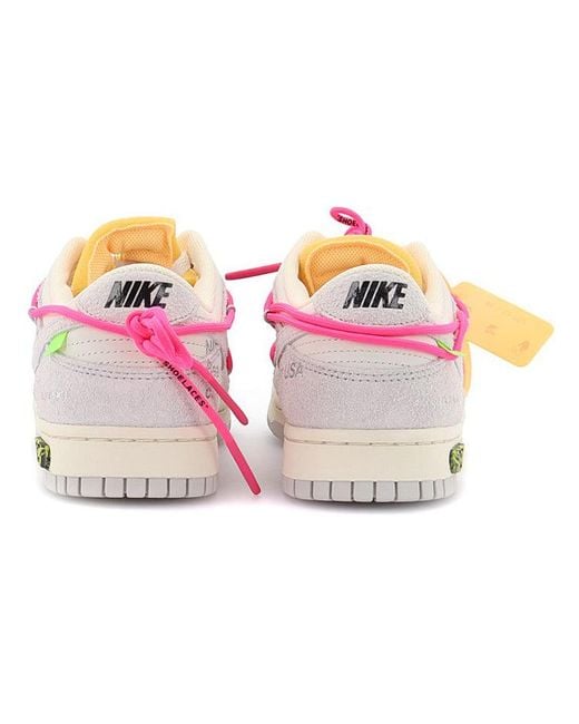 Nike Pink X Off- Dunk Low 'Lot 17 Of 50' for men