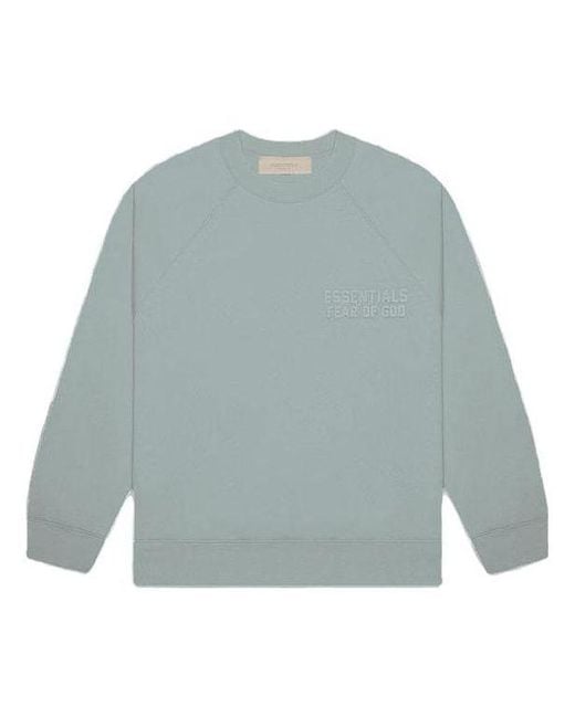 Fear Of God Blue Crewneck Sweatshirt 'Sycamore'