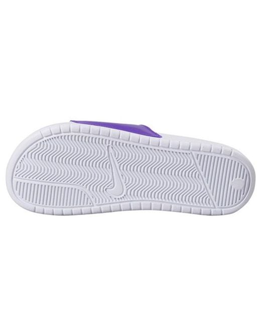Nike Purple Benassi Jdi Print Slide for men