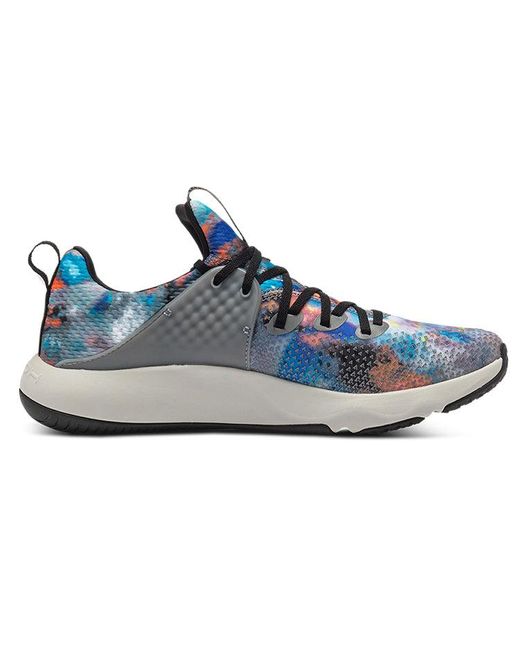 Under Armour Blue Hovr Rise 3 Printed 'Concrete Halo' for men