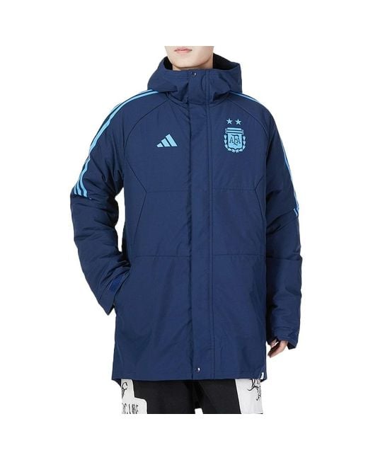 Adidas Blue Argentina Condivo 22 Parka Jacket for men