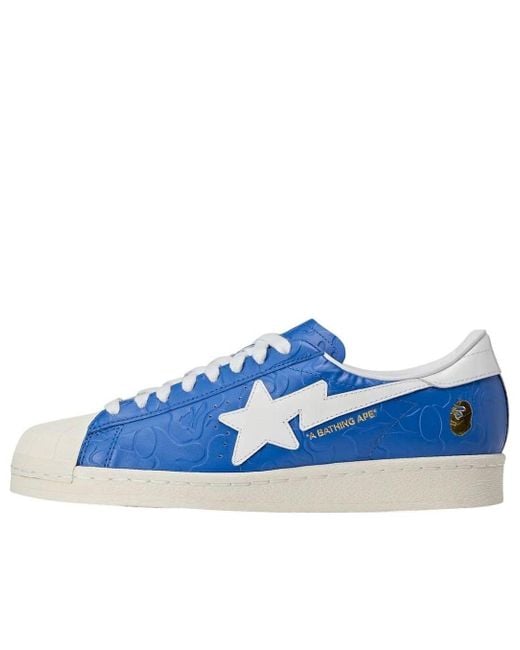 Adidas Blue X A Bathing Ape Superstar Vintage for men