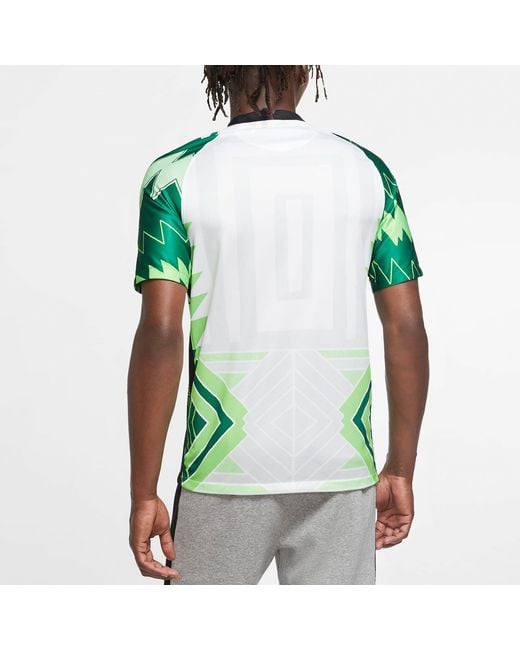 Nike Green Nigeria 20/21 Fan Edition Home Jersey for men