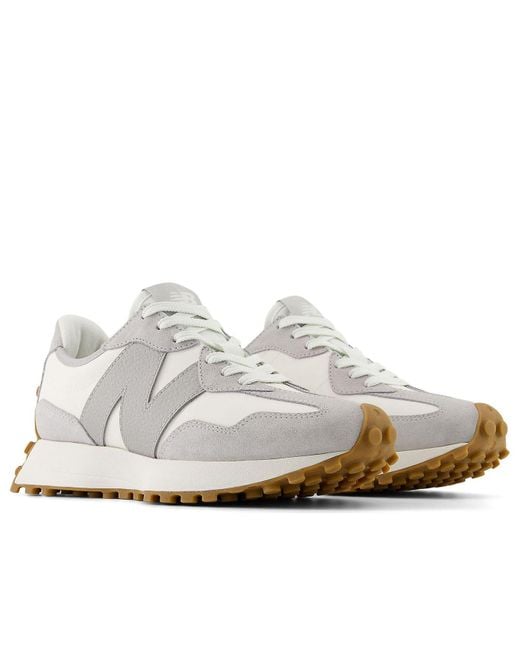New Balance White (Wmns) 327 'Raincloud Reflection'