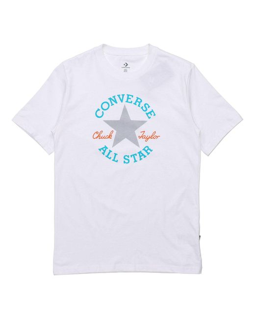 Converse White Slogan Logo Short-Sleeve Tee for men