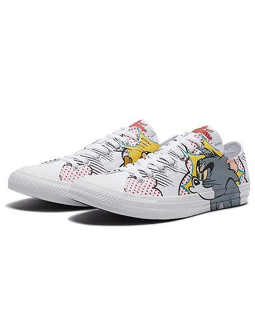 Converse White Tom And Jerry X Chuck Taylor All Star Low 'Carton' for men